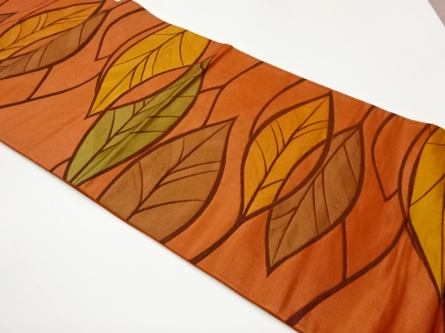 JAPANESE FUKURO OBI / WOVEN LEAVES